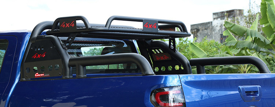 comprare Il nero 4x4 del GUARDIA FORESTALE T6 T7 di Ford prende il rotolo Antivari del camion con lo scaffale online manufacture